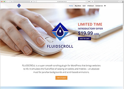 Fluidscroll, Woocommerce Online Store